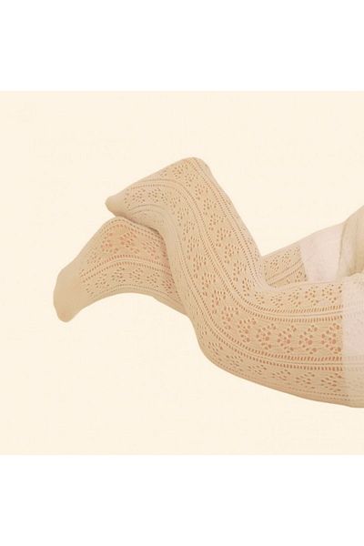 Daymod Daymod Baby Cream Orietta Mesh Pantyhose