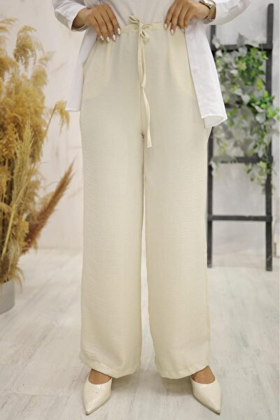 Moda İkra Hlače sa elastičnim strukom od tkanine