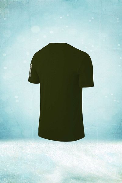 POSEIDON STORM Мъжка тениска в цвят каки - Dri материя, удобна за ходене и бягане, къс ръкав, размер S-3xl