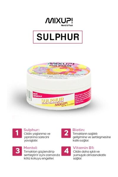 Mixup Sulphur - Tırnak Bakım Yağı 56 G X 2'li Set 8681153190607