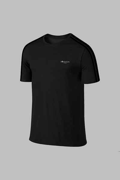 POSEIDON STORM Μαύρο ανδρικό μπλουζάκι Dri-Fit Comfort - O-Neck, S-3XL
