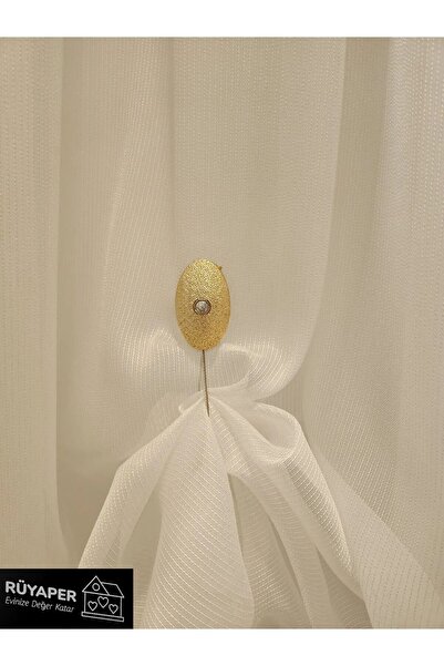 RÜYAPER Mıknatıslı Tül Perde Toplama Mandalı GOLD 1 ADET