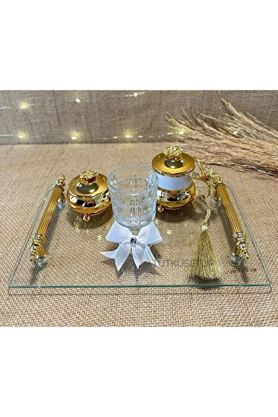 TutkuSetUp Söz Nişan Tepsisi ve Damat Kahvesi Takımı