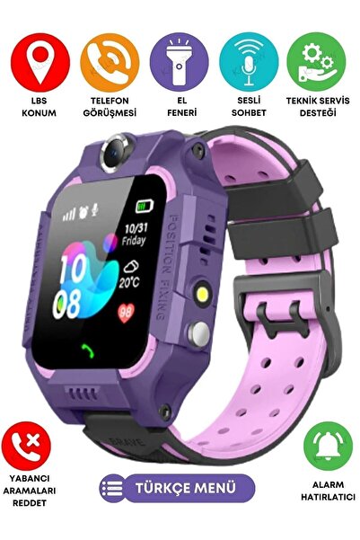 King Ekmekteknem Sim Kartlı Akıllı Çocuk Saati Sos Kamera Konum Takip Ortam Dinleme Ders Modlu