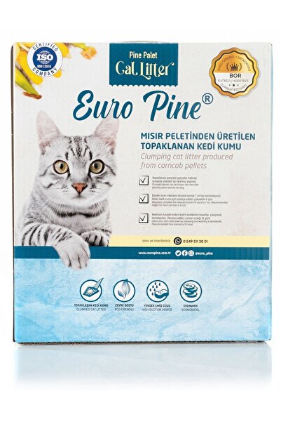 Europine Mısır Koçanından 4 Mm Topaklaşan Kedi Kumu