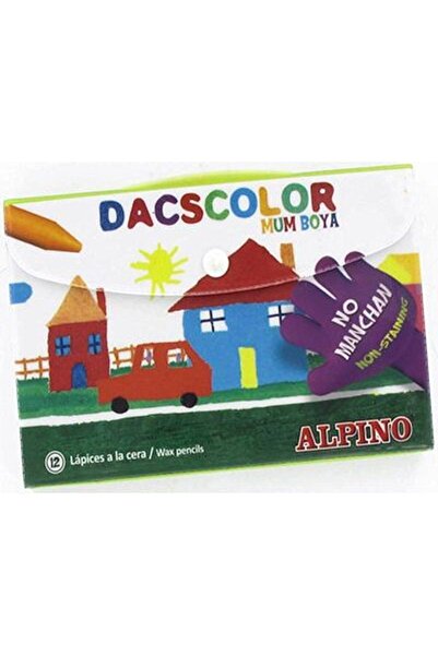 Alpino Çocuk Alpino Dacscolor Jumbo Mum Boya 12 Renk Çantalı 1 Adet