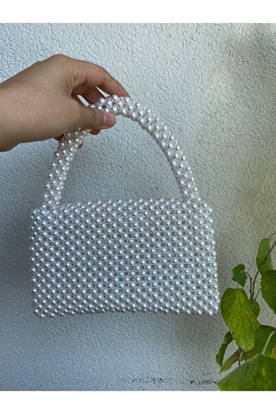 Ramada Çanta İnci Boncuklu Çanta El v Omuz Çantası