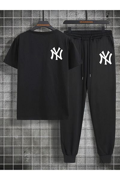 MODARAMA T-Shirt Tracksuit set NY DESIGN PRINTED