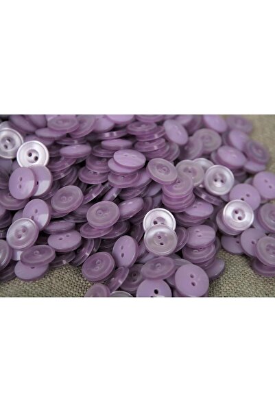 abnturk 1,2 Cm 1 Paket 5 Adet Toz Pembe Renk Plastik Süper Kaliteli Düğme, Gö...