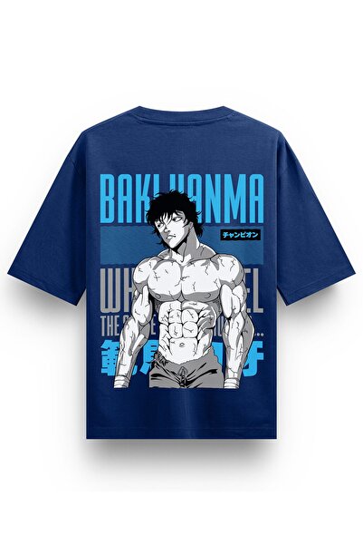 Freeyez Baki V1 - Tricou unisex oversize din bumbac cu model anime