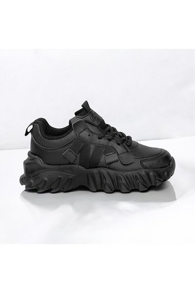 JOJO KIDS Pantofi pentru fete - Talpă groasă, cu șireturi, pantofi sport cu velcro