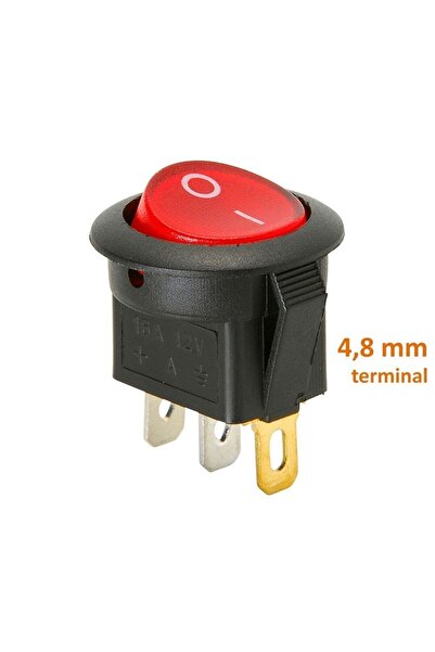 Maflen Aç/kapa 1/0 Çıt/çıt 12v Işıklı Yuv. Anahtar Tip03-s3202 1 Adet