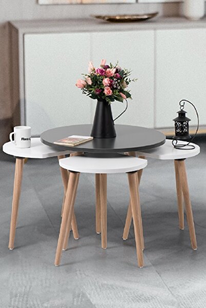 FLORADESİGN PİSSA / Orta Sehpa / Sehpa Seti / Sehpa Takımı / 5 parçalı Sehpa ...