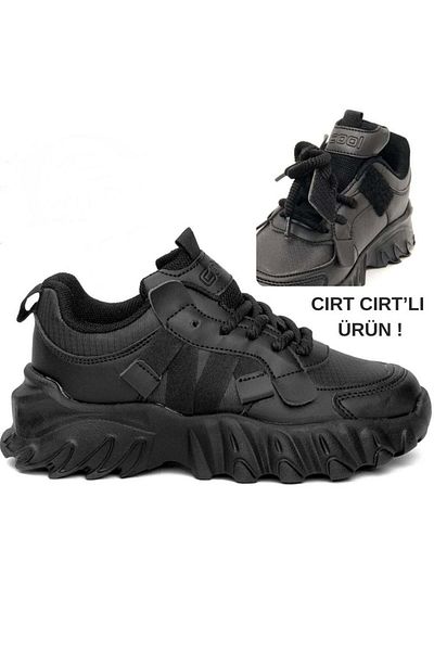 JOJO KIDS Pantofi pentru fete - Talpă groasă, cu șireturi, pantofi sport cu velcro