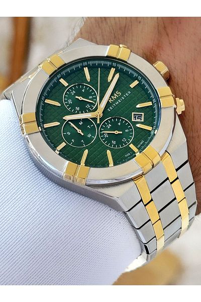 Romanson Function 5 Atm Waterproof Steel Band Steel Case Men's Wristwatch 154207
