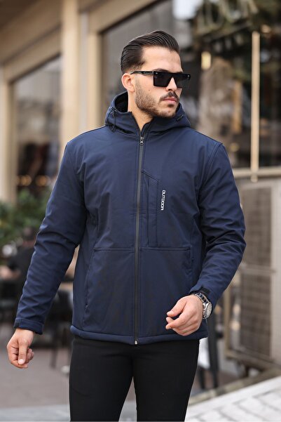 a02teks Víz- és szélálló szőrme Softshell férfikabát