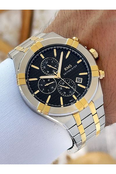 Romanson Function 5 Atm Waterproof Steel Band Steel Case Men's Wristwatch 154209