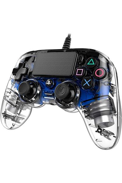 Nacon Illuminated  Wired Compact Controller for PlayStation 4 - Blue