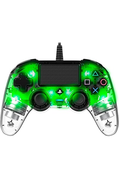 Nacon Illuminated  Wired Compact Controller for PlayStation 4 - Green