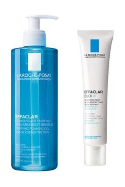 La Roche Posay Effaclar Gel 400 ml & Effaclar Duo 40 ml Akne Eğilimli Ciltlere Özel Avantaj Kiti