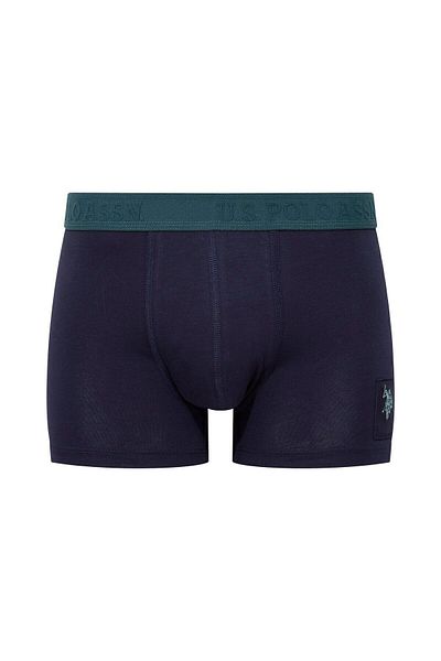 U.S. Polo Assn. Boxeri din bumbac Lycra cu dungi verzi pentru bărbați, pachet de 3