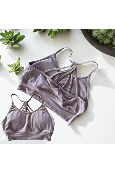 QKK Sutien sport și braletă - țesătură de scufundări din nurcă, spate căptuși...