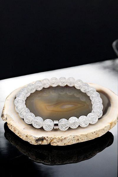 NBS Beautiful Naturel Stones Necef Stylish Unisex Natural Stone Bracelet - Protection, Evil Eye, Positivity - 8 mm