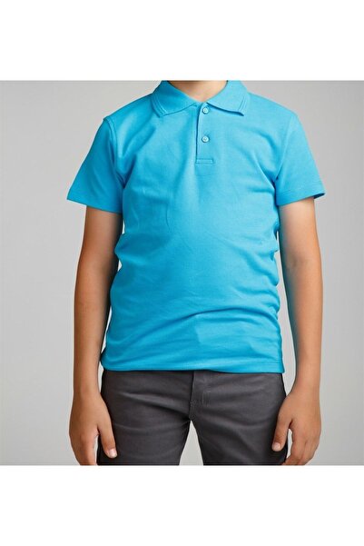 QKK Μπλουζάκι Polo Neck Turquoise Lacoste - Σχολικό κοντομάνικο μπλουζάκι
