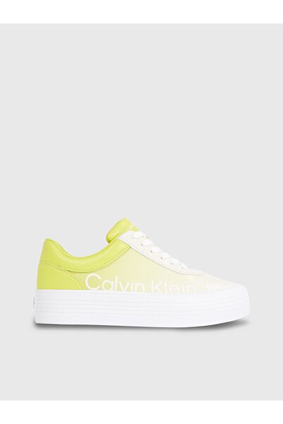Calvin Klein Bold Vulc Flatf Low Lth In Sat