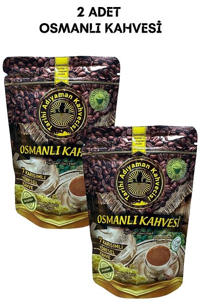 Tarihi Adıyaman Kahvecisi HISTORY ADJUMAN COFFEE COFFEE COFFEE WITH OTTOMAN 7 MIX 200 GR 2 X 200 GR