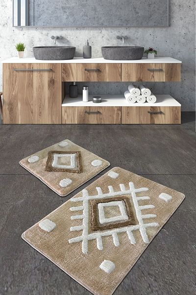 Chilai Home Σετ χαλιών μπάνιου Acrylic Punica Stone
