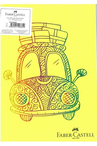 Faber Castell 100 Sheets Lined Faces Spiral Notebook