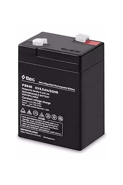 TTEC PLUS 6 Volt 4 Amper Kuru Akü 6v 4a Üretim Ocak 2024