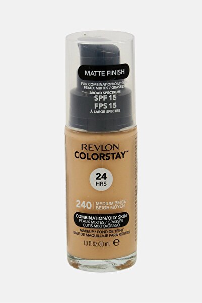 Revlon Fond de ten 240 Color Stay pentru ten mixt/gras 30ml, Bej mediu