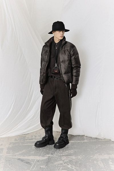 Emporio Armani Double Sided Water and Windproof Stand Collar Regular Fit Coat Men'S COAT 6R1B65 1NVSZ