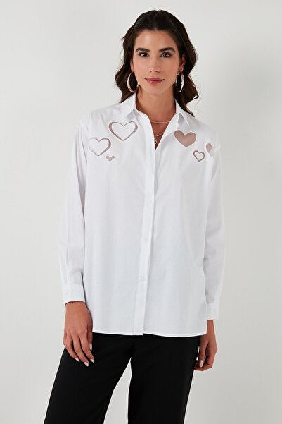 Lela Cămașă cu detaliu inimă, 100% bumbac, cu croiala normală CAMISA51443511
