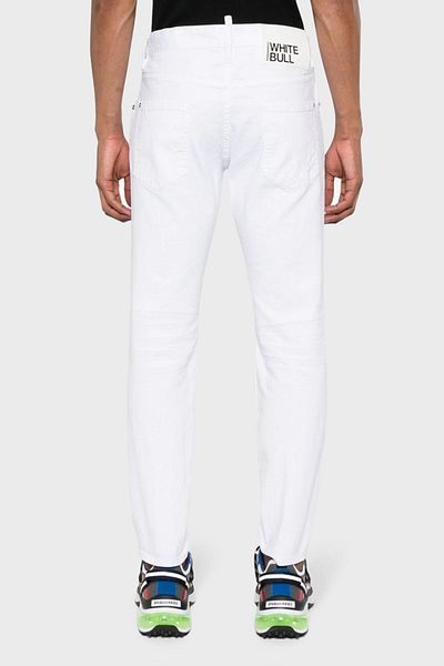 DSquared2 Men's Slim Fit Logo Jeans - Stretch Cotton, Denim Pants, S71Lb1352 Stn833 100