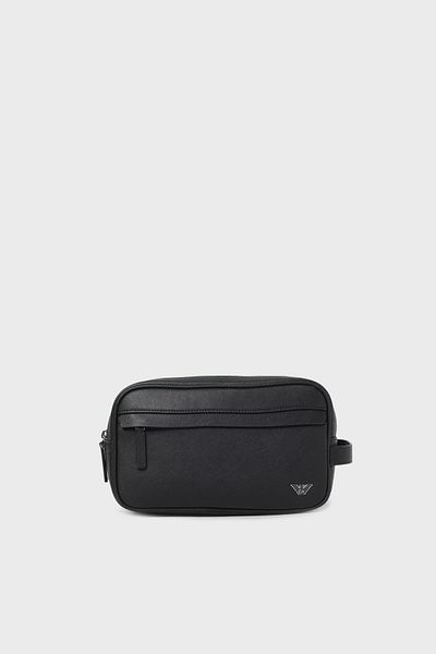 Emporio Armani Logo Zippered Shaving Bag Men's Shaving Bag Y4R546 Y138E 81072