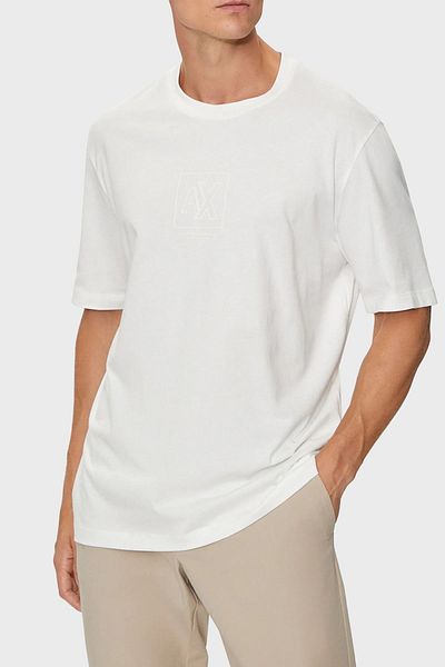 Armani Exchange Ανδρικό μπλουζάκι από βαμβακερό κανονικό μέγεθος - TSHİRT 6DZTLE ZJ9JZ 1116