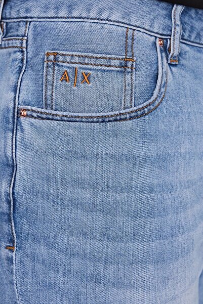 Armani Exchange Cotton Flexible Slim Fit Denim Bermuda Men's Bermuda 3rzj65 Z3ugz 1500