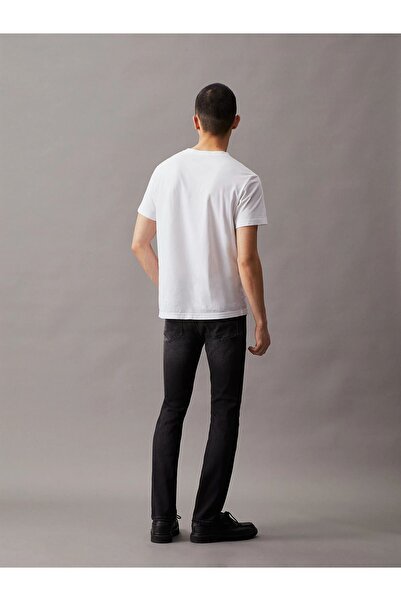 Calvin Klein Erkek Skinny Kalıp Düz Desenli Siyah Jeans J30J325743-1BY