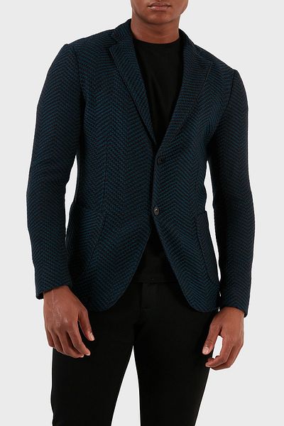 Emporio Armani سترة بليزر صوف 100% للرجال H41G51 E1D06 919