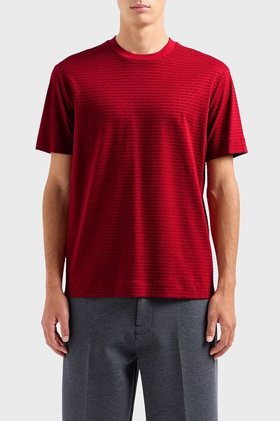 Emporio Armani Tricou din bumbac cu decolteu rotund pentru bărbați 3D1T91 1JUVZ 03B7