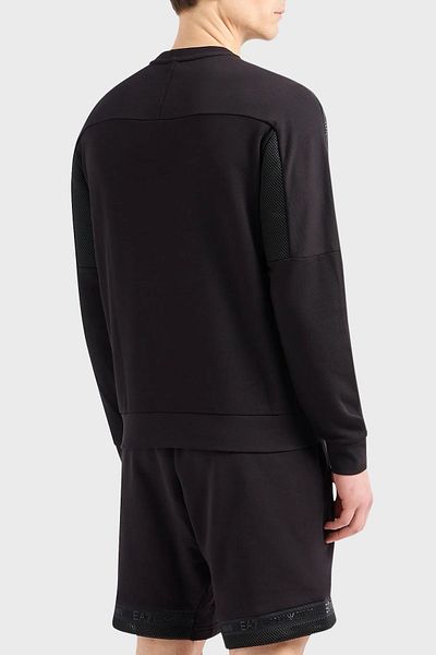 EA7 Мъжки памучен суитшърт с кръгло деколте - стандартна кройка SWEAT 3DPM56 PJEQZ 0200