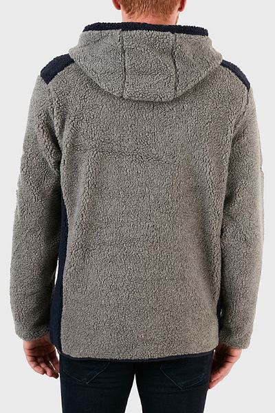 Norway Geographical Ανδρικό φούτερ Fleece εξωτερικού χώρου με κουκούλα και μισό φερμουάρ