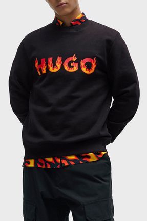 HUGO Logolu Bisiklet Yaka Pamuklu Regular Fit Sweat Erkek Sweat 50504813 001 Fiyat Yorumlar Trendyol