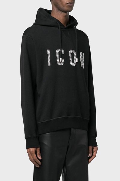 DSquared2 Men's Hooded Cotton Sweat - S79GU0106 S25516 900, Regular Fit
