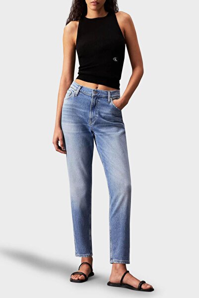 Calvin Klein Streç Yüksek Bel Slim Fit Jeans J20J2227641AA  KOT PANTOLON J20J222764 1AA