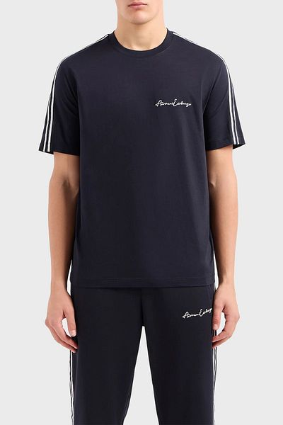 Armani Exchange Βαμβακερό μπλουζάκι με κανονική εφαρμογή ανδρικό μπλουζάκι με λαιμόκοψη 8NZTSG ZJ9AZ 1510