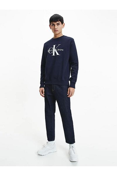 Calvin Klein Pánská mikina Regular Fit s výstřihem z organické bavlny J30j320933 Chw